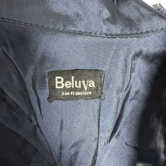 Beluva San Francisco Parker pleated crinkled button down blouse top size Small - Picture 5 of 8